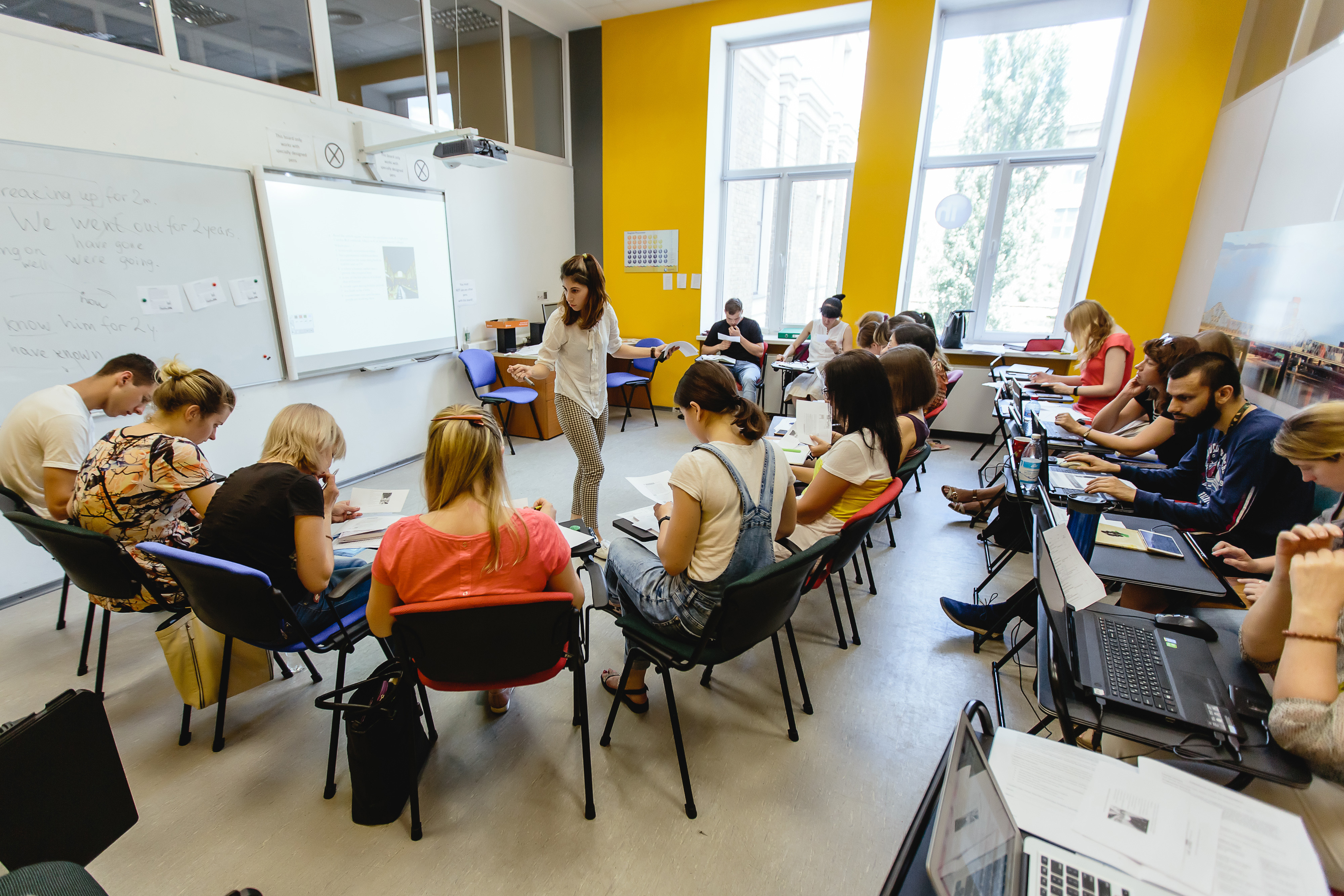 Students at IH Kyiv