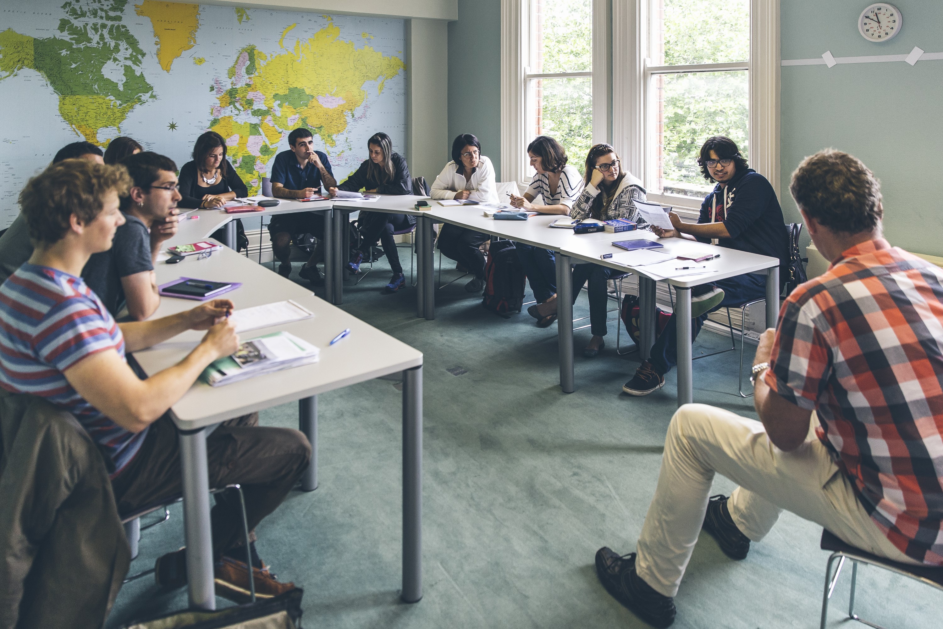 Belfast students in clasroom