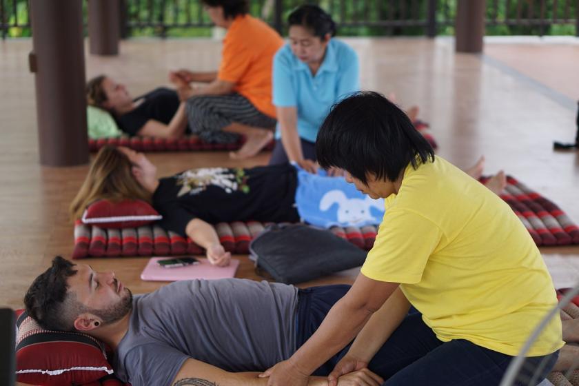 Students relaxing